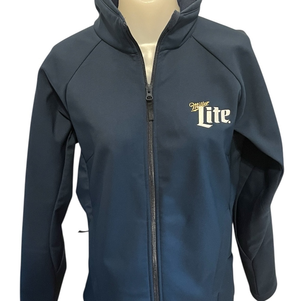 Columbia Miller Lite embroidered SoftShell Zip Up Jacket size L